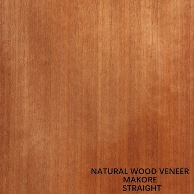 grado natural AAA del grano recto de la chapa de madera de África Makore de los instrumentos musicales de 0.5m m