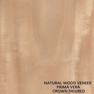 La corona cortada plana Primavera de la chapa natural de madera del OEM cortó para los paneles y los muebles 0.5m m