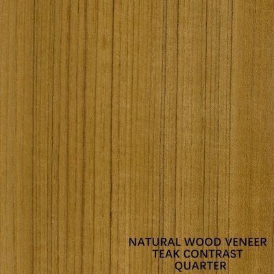 Línea de madera grano recto del negro del contraste de la chapa de la teca del grado del AAA para la madera contrachapada de lujo