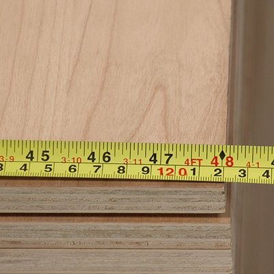 El sicómoro natural hecho frente figuró el grueso de madera cuarto del Mdf de la suposición de la chapa/del tablero de partícula 5/9/12/15/18m m para los muebles