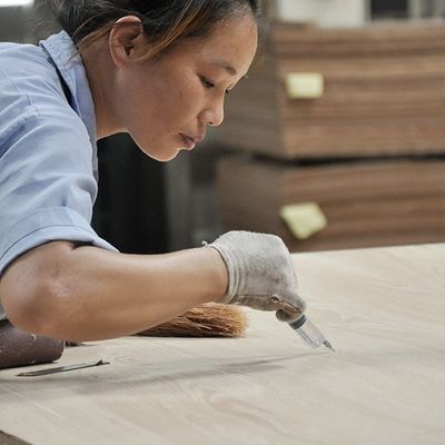 El sicómoro natural hecho frente figuró el grueso de madera cuarto del Mdf de la suposición de la chapa/del tablero de partícula 5/9/12/15/18m m para los muebles