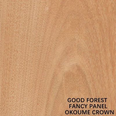 El panel de lujo hecho frente E1/E0 de Okoume de la chapa del grano de madera natural de la corona califica la madera contrachapada 25m m que el grueso para la puerta China hace