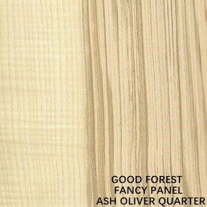 Panel de lujo con cara de ceniza natural Oliver Cuarto corte de grano recto longitud 2745mm pintura libre para el gabinete y los muebles