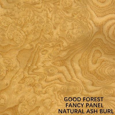 Alargado clasifique la mano natural hecha frente 2745m m del panel de Ash Burl Wood Veneer Paint Free que empalma para la decoración del hotel