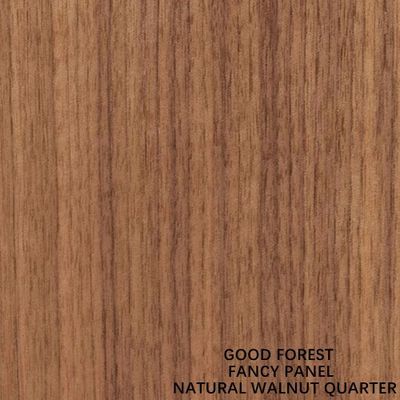 Certificación estándar de lujo P1/P2 del carburador de la talla 2440*1220 del grano cuarto de la madera contrachapada de la nuez para la fábrica de la puerta y del gabinete