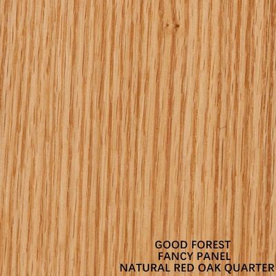 El Mdf natural de la suposición de la chapa de madera de roble rojo/el grano recto del conglomerado para el gabinete artesona la longitud de 2440/2745/3050m m