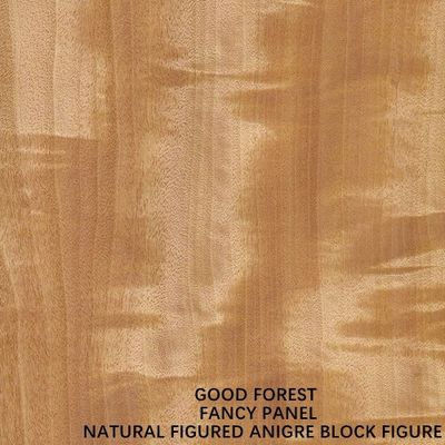 Figura figurada natural calidad del bloque de Anigre de la madera contrachapada de la suposición buena para la puerta y la fábrica de China del grado del panel E1/E2 de Windows