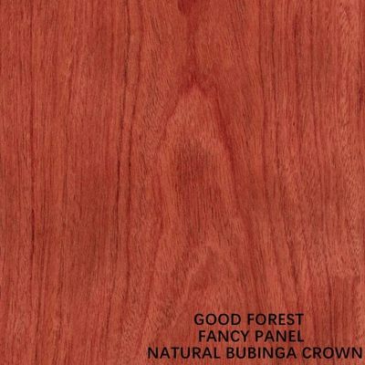 Chapa natural 2440x1220m m de madera de Bubinga de la corona del MDF de la suposición de los muebles