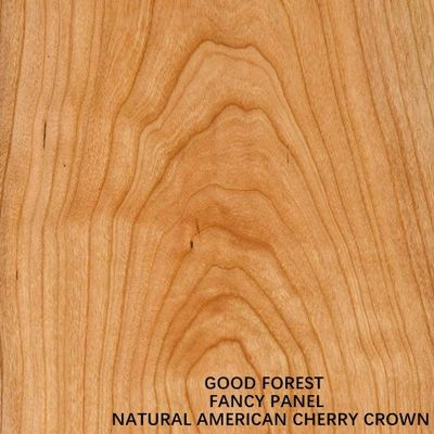 Tablero de partículas de Mdf basado en chapa de madera de corte de corona de madera contrachapada de cerezo americano de lujo para muebles y gabinetes