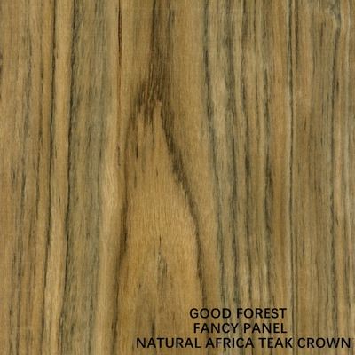 Grano de corona de tablero de madera contrachapada de lujo de chapa de madera de teca africana natural para paneles de muebles y gabinetes