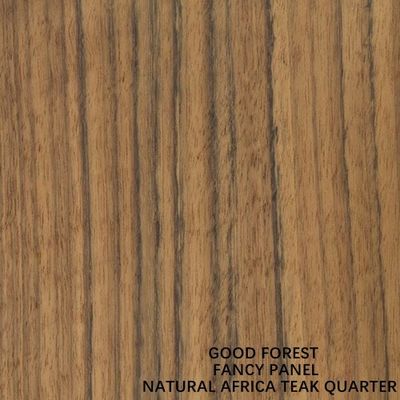 Madera contrachapada de lujo con revestimiento de madera de teca africana Natural, longitud de 2440/2745mm para puertas interiores