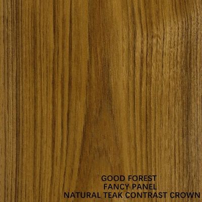 Tablero de madera contrachapada de lujo de 25 mm de espesor Chapa de teca Corona Grano Pintura libre
