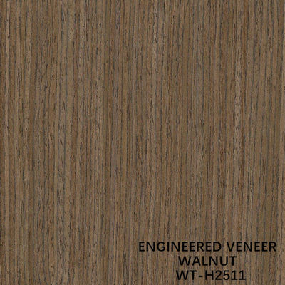 Veneer de madera de ingeniería de nuez artificial para muebles y gabinetes 3100mm longitud WT-H2511