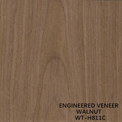 Corte en rodajas Recon Chapa de madera de nogal H811C Corona Copia 2500 * 640 mm Puerta Piel Tamaño alargado