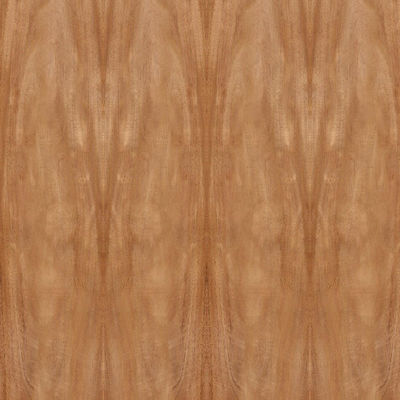 Tamaño estándar 2440*1220m m del grano de la corona de la chapa de madera de caoba natural de África para el gabinete de la puerta FSC