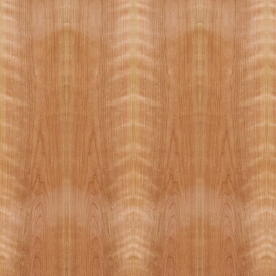 Tablero de partículas de Mdf basado en chapa de madera de corte de corona de madera contrachapada de cerezo americano de lujo para muebles y gabinetes