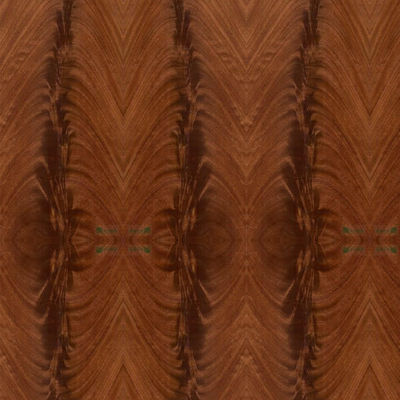 Decoración de hotel, chapa de madera de caoba Natural, grano de entrepierna Normal ONU hecho por el hombre