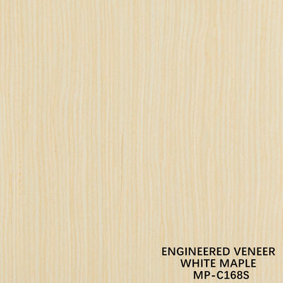 Fabricado de madera recombinada veneer blanco de arce 168S grano recto para el interior del coche