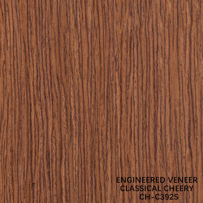 392C / 392S Veneer de madera recompuesta de color marrón oscuro para decoración vintage