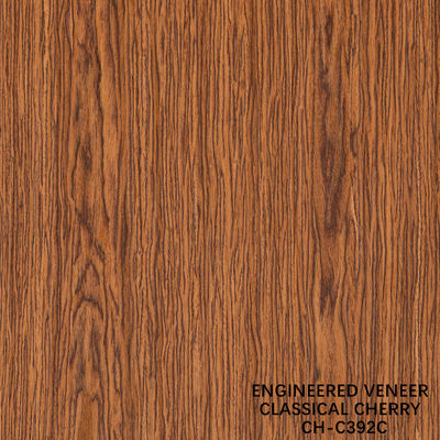 392C / 392S Veneer de madera recompuesta de color marrón oscuro para decoración vintage