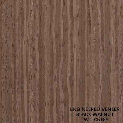0.60 mm Veneer de madera de ingeniería 518s / 518c para puertas interiores y la cara del gabinete