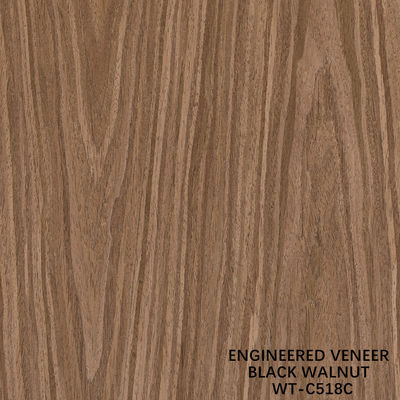 0.60 mm Veneer de madera de ingeniería 518s / 518c para puertas interiores y la cara del gabinete