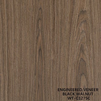 Carpeta de madera natural de corte de corona de nuez tamaño estándar 2500 * 640 para tableros decorativos de interior