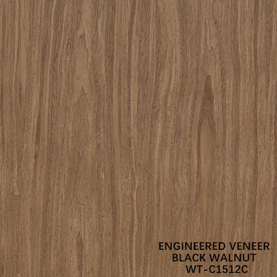 Carpeta de madera natural de corte de corona de nuez tamaño estándar 2500 * 640 para tableros decorativos de interior