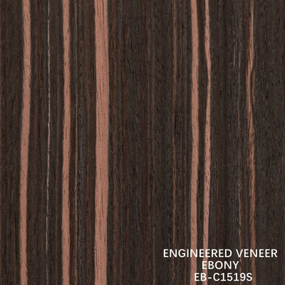 Venecería de madera de ébano artificial de grano vertical de color rojo 2200-3100 mm de longitud para decoración de hoteles
