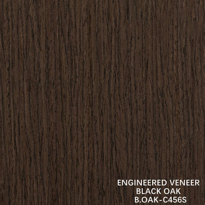Fabricación de madera de lujo Veneer de roble negro Grano recto cortado por cortes 1220mm