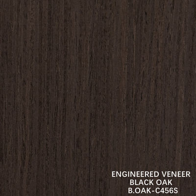 Fabricación de madera de lujo Veneer de roble negro Grano recto cortado por cortes 1220mm