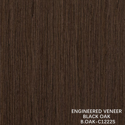 Fabricación de madera de lujo Veneer de roble negro Grano recto cortado por cortes 1220mm