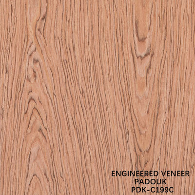 Reconstituido Veneer de madera rosa Cortada de la corona de madera color rojo longitud 2200-3100mm Para Para puertas interiores China fábrica PDK-199C / 901C