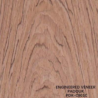 Reconstituido Veneer de madera rosa Coronilla de madera cortada color rojo longitud 2200-3100mm para para puertas interiores China Factory