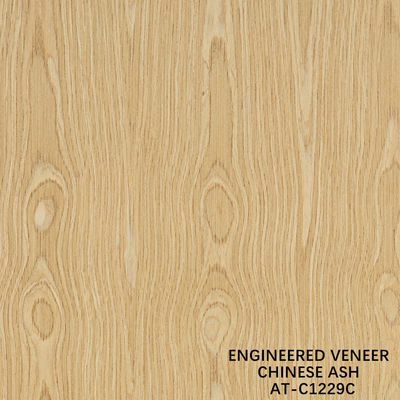 Veneer de madera de lujo China de ceniza hecha por el hombre tamaño alargado 3100mm se puede personalizar para la decoración China hace