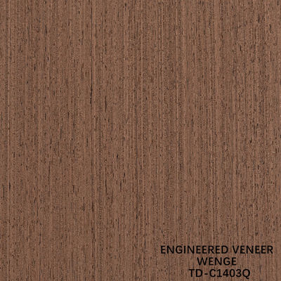 Ingeniería de madera veneer corte de corte Wenge Cuarto de grano buen precio para la decoración del hotel 3200mm