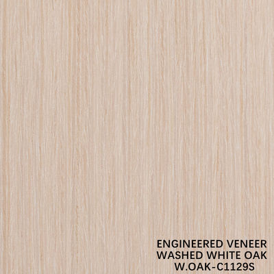 Fabricado por el hombre Veneer de madera de roble lavado 0,15-0,55 mm espesor personalizado para hoteles y decoración del hogar China hace