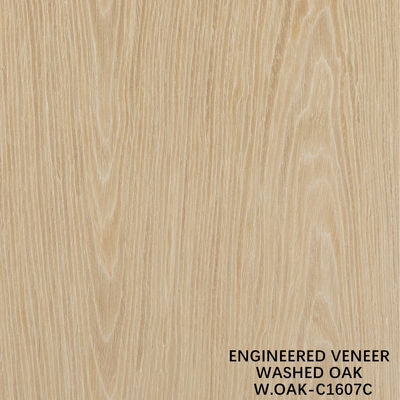 Fabricado por el hombre Veneer de madera de roble lavado 0,15-0,55 mm espesor personalizado para hoteles y decoración del hogar China hace