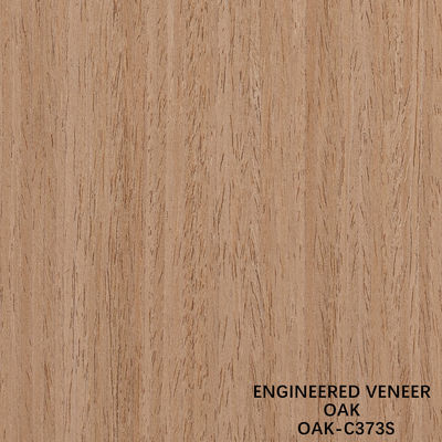 Carcasa de madera de roble de ingeniería americana de corte de cuartos de rodaja de 0,5 mm de grosor para la puerta y la cara del gabinete
