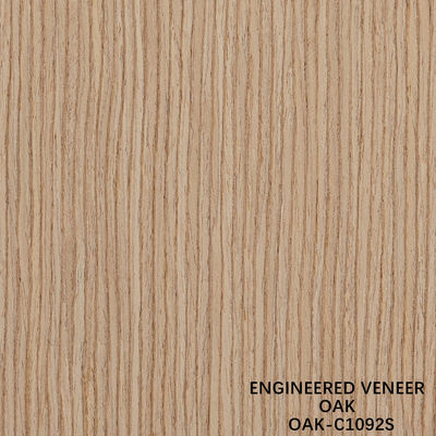Carcasa de madera de roble de ingeniería americana de corte de cuartos de rodaja de 0,5 mm de grosor para la puerta y la cara del gabinete