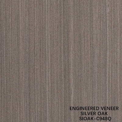 Cortado en rodajas Veneer de madera de roble de plata reconstituido longitud 2500-3100mm Puede ser personalizado para revestimiento de paredes