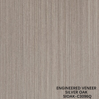 Fabuloso revestimiento de madera recompuesto de pera plateada Técnicas de corte de rodajas para anchura de grano recto 1280mm Empalme para la piel de la puerta