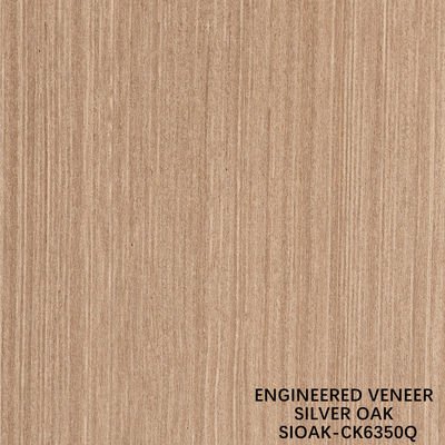 Veneer de madera artificial de corte de cuarto de pera de plata tamaño alargado 3200mm para la puerta y la cara del gabinete