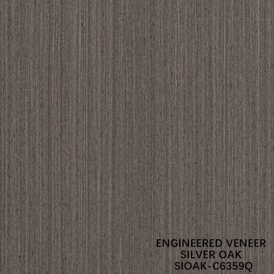 Veneer de madera artificial de corte de cuarto de pera de plata tamaño alargado 3200mm para la puerta y la cara del gabinete