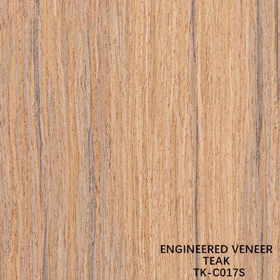 Reconocimiento de la madera carilla de teca cortar las técnicas con grano recto para la puerta cara alargada tamaño 2850mm