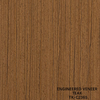 Reconocimiento de la madera carilla de teca cortar las técnicas con grano recto para la puerta cara alargada tamaño 2850mm