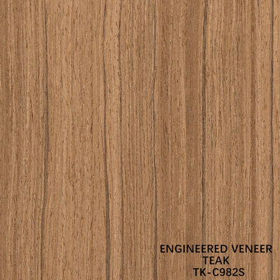 Reconocimiento de la madera carilla de teca cortar las técnicas con grano recto para la puerta cara alargada tamaño 2850mm