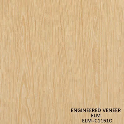 Reconocimiento personalizado de madera de olmo veneer recto corte y corte de corona para la cara del gabinete de 2500 * 640 mm