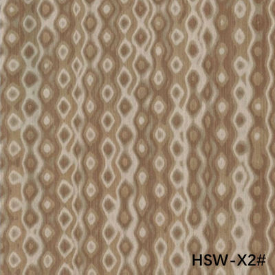 Alta gama de madera reconstituida veneer hueco cuadrado madera HSW-X2# personalizado 0.55mm Para paneles de pared China OEM fábrica