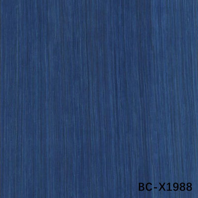 High-End Ingeniería de la madera Veneer Bule clásico BC-X1988 color teñido de grano recto para la decoración del hotel